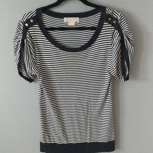 Michael Kors black and white shirt